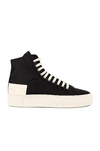 Common Projects Tournament High Recycled Nylon Sneaker In Black
