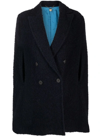 Maurizio Miri Double-breasted Wool Coat In Blau