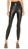 Paige Sheena High Waist Faux Leather Leggings In Black
