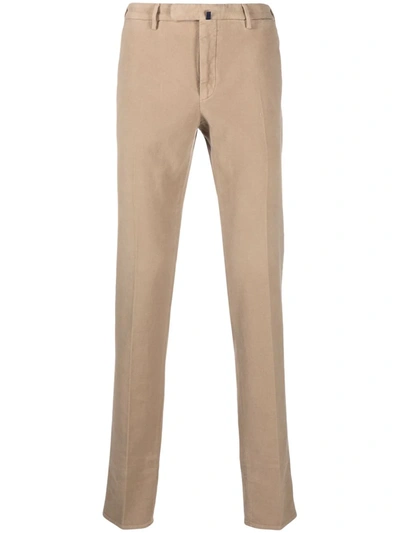 INCOTEX SLIM-FIT COTTON TROUSERS