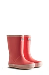 Hunter Kids' First Classic Waterproof Rain Boot In Polaris Pink / Pink