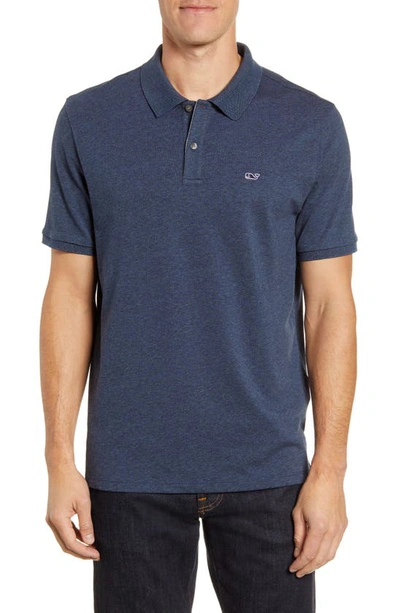 Vineyard Vines Edgartown Classic Fit Pique Polo Shirt In Deep Bay