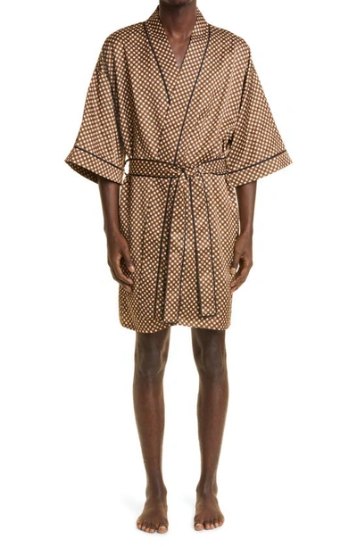 Amiri Poker Chip Robe In Brown