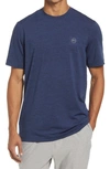 Travismathew Scenic Vista Logo T-shirt In Heather Navy