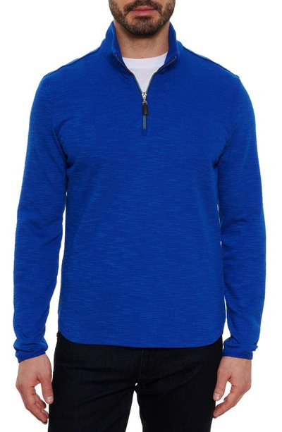Robert Graham Allman Quarter-zip Sweater In Sapphire