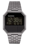 Nixon Rerun Digital Bracelet Watch, 39mm In Gunmetal