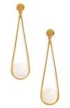 Dean Davidson Ipanema Drop Earrings In Moonstone/gold