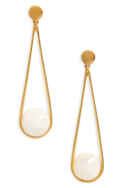Dean Davidson Ipanema Drop Earrings In Moonstone/gold