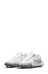 Nike Waffle Racer Crater Sneakers Ct1983-106 In Summit White/aluminum/lt Lemon