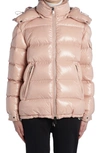 Moncler Maire Hooded Quilted Shell Down Jacket In Pink