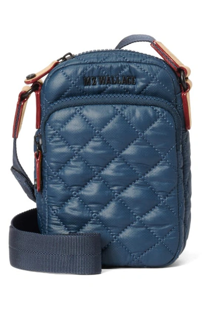 Mz Wallace Small Metro Quilted Crossbody Bag In Deep Teal