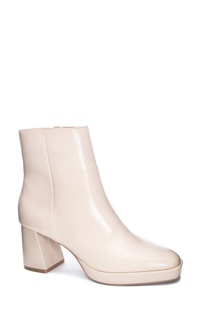 Chinese Laundry Dodger Bootie In Cream Soft Oil