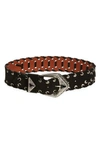 ETRO WHIPSTITCHED LEATHER BELT,P1N5917594