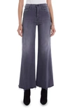 MOTHER THE TOMCAT ROLLER FRAYED WIDE LEG JEANS,1225-180