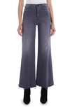 Mother The Tomcat Roller Frayed Wide Leg Jeans In Dancing In The Moonlight