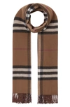 BURBERRY GIANT CHECK CASHMERE SCARF,8045333
