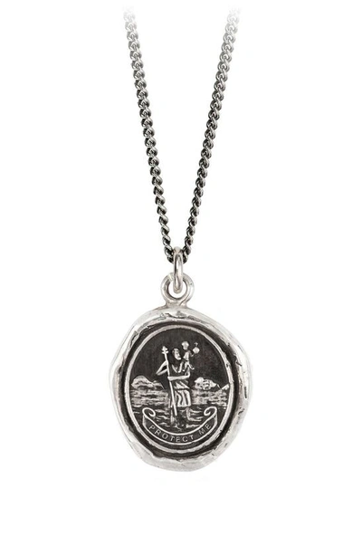 Pyrrha St. Christopher Pendant Necklace In Sterling Silver