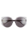 Loewe Women's Cat Eye Sunglasses, 57mm In Gray/gray Solid