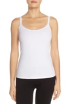 On Gossamer Cabana Cotton Blend Stretch Camisole In White