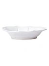 Vietri Incanto Baroque Stoneware Pasta Bowl In White