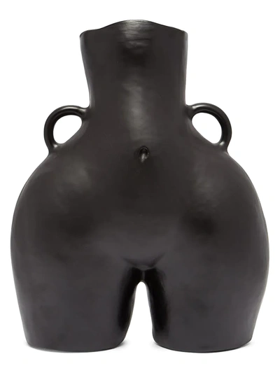 Anissa Kermiche Love Handles Vase In Matte Black