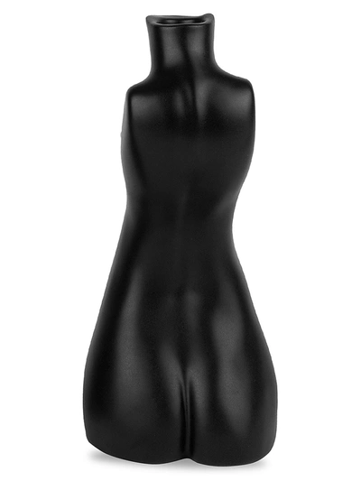 Anissa Kermiche Tit For Tat Tall Black Candlestick In Black Matte