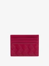 Bottega Veneta Card Holder In Red