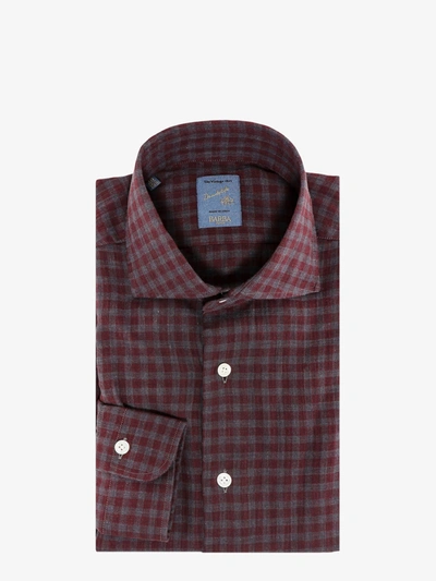 Barba Cottn Shirt - Atterley In Red