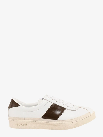 Tom Ford Leather Sneakers - Atterley In White