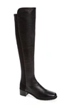 Stuart Weitzman 'reserve' Over The Knee Boot In Black Nappa