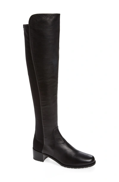 Stuart Weitzman 'reserve' Over The Knee Boot In Black Nappa
