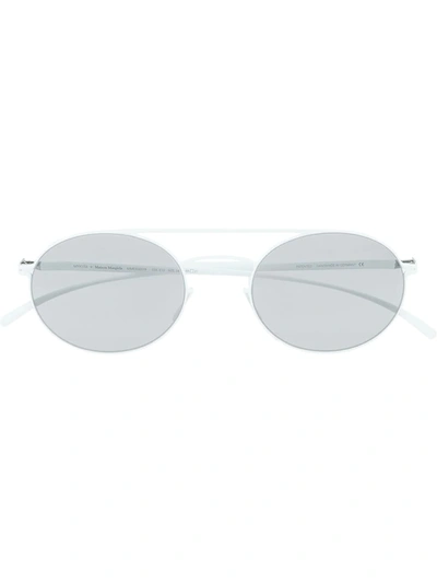 Mykita X Maison Margiela Mmesse019 Aviator Sunglasses In White