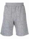 Golden Goose Men's Diego Star Wide-leg Boxing Shorts In Grey