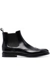 Church's Ketsby Met Studded Glossed-leather Chelsea Boots In 黑色