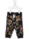 GIVENCHY GRAPHIC-PRINT COTTON TRACK PANTS