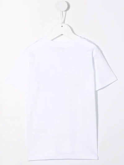 Msgm Lettering Print T-shirt In 白色