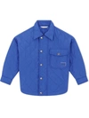 Dolce & Gabbana Quilted Chest-pocket Jacket In Blue