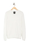 X-ray V-neck Rib Knit Sweater In Off-white