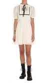 SELF-PORTRAIT SELF-PORTRAIT LACE AND CHIFFON MINI DRESS,093S BUTTER