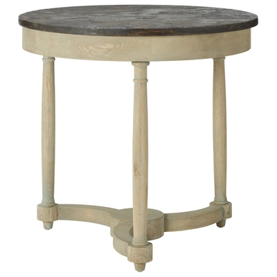 Oka Flavian Side Table - Oak/stone