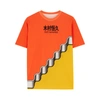 RABANNE X KIMURA TSUNEHISA ORANGE PRINTED COTTON T-SHIRT,4107578