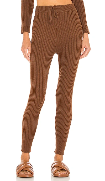 Majorelle Georgia Knit Trousers In Brown
