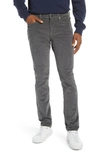 Frame L'homme Skinny Fit Corduroy Jeans In Saville Gray In Savile Grey
