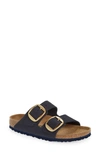 Birkenstock Arizona Big Buckle Slide Sandal In Midnight