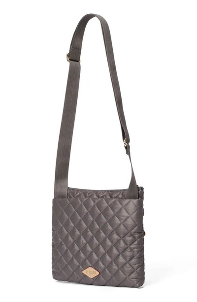 Mz Wallace Metro Quilted Nylon Crossbody Bag In Magnet