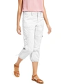 Style & Co Petite Cargo Capri Pants, Created For Macy's In Bright White