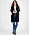 Charter Club Women's 100% Cashmere Open-front Hoodie, Created For Macy's In Classic Black