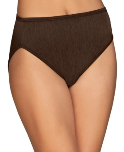 Vanity Fair Illumination Hi-cut Brief Underwear 13108, Also Available In Extended Sizes In Cappuccino