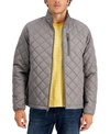Hawke & Co. Men's Diamond Quilted Heritage Jacket, Created For Macy's In Smoked Pearl