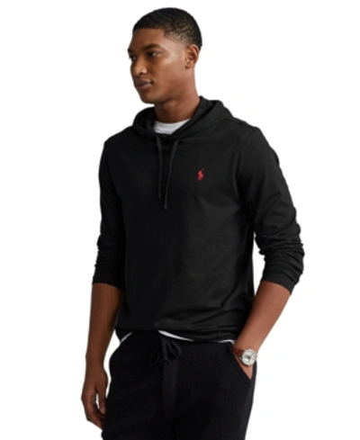 Polo Ralph Lauren Men's Jersey Hooded T-shirt In Black
